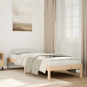 tömör fenyőfa extra hosszú ágykeret matrac nélkül 100 x 220 cm