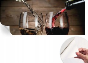 Öntapadós fotótapéta Nappaliba és Hálószobába Borospoharak 250x104