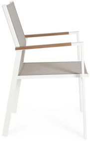 Fehér fém kerti szék szett 4 db-os Heta – Bizzotto