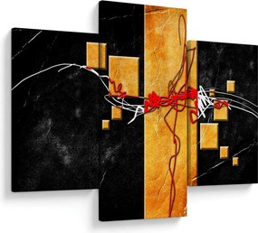 Absztrakt kép - Táncosok (90x60 cm)