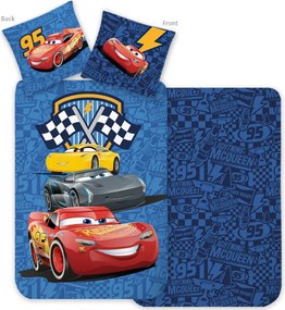 Disney Verdák Racing Crew gyerek, ovis ágyneműhuzat 100×135 cm, 40×60 cm