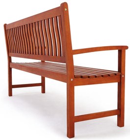 MAXIMA kerti pad, 152x55x90cm, természetes barna Casaria