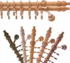 Függönykarnis Fa dupla 150 cm Színes mennyezeti függönykarnis béka