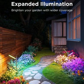 Govee-KÉSZLET 2x LED RGBICWW Dimmelhető kültéri lámpa LED/36W/230V IP66 2700-6500K Wi-Fi