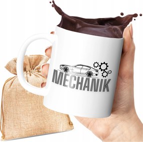 Nyomott Mintás Bögre Műhelyben Végzett Munkához Szerelő Munka 330 ML Kerámia