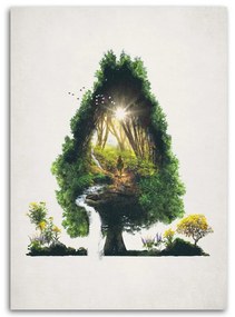 Gario Vászonkép Útvonal egy fán - Barrett Biggers Méret: 70 x 100 cm