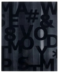 Code fali dekoráció, Fekete/Fehér 40x50 cm