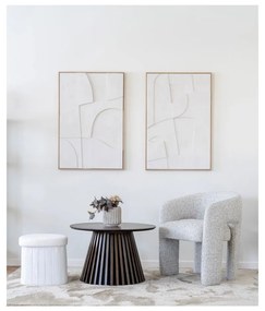 Fehér buklé puff Medford – House Nordic
