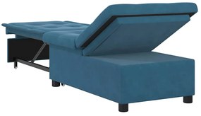 Kanapéágy Kék 67 x 194 x 38 cm Bársony