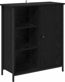 vidaXL Széf Fekete tölgy 70 x 30 x 80 cm Faanyag