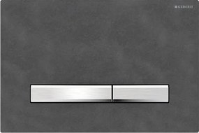 Geberit 115.788.JM.2 - Öblítőnyomólap Sigma50 24,6x16,4 cm palaszürke/matt króm
