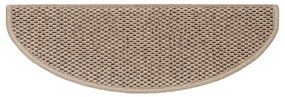 15 db szizál hatású homokszínű öntapadó lépcsőszőnyeg 65x21x4cm