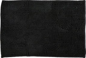 Fürdőszobaszőnyeg Bisk Chenille 60 x 40 cm fekete