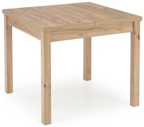 Asztal Houston 1562Craft tölgy, 77x90x90cm, Hosszabbíthatóság, Közepes sűrűségű farostlemez, Laminált forgácslap