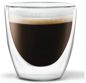 Ronny Espresso 2 db duplafalú pohár, 80 ml - Vialli Design