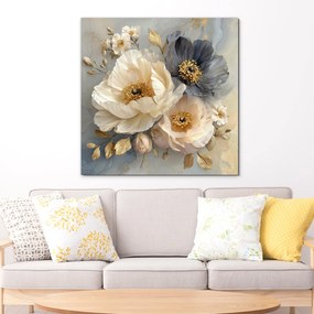 DUBLEZ | Fából készült virág kép - Bazsarózsa