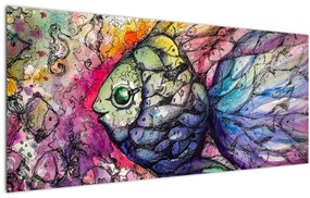 Kép - színes hal (120x50 cm)