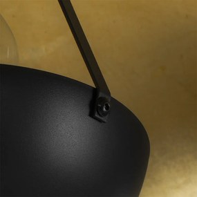 Állólámpa fekete arannyal 42 cm állítható háromlábú - Magnax