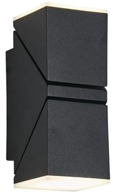 Searchlight 36170BK - MONTANA kültéri LED fali lámpatest 2xLED/6W/230V IP44