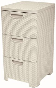 Curver Style 3x14L fiókos polc, fehér