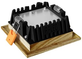 APLED - LED Lámpa SQUARE WOODLINE LED/3W/230V 4000K 9x9 cm kőris tömör fa