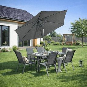 NEBRASKA kerti bútor szett fekete