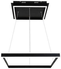 RÁBALUX 3085 QUADRO Modern Led Függesztett Lámpa Matt Fekete IP20