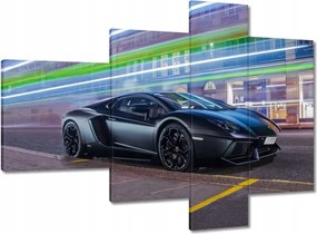 Vászonkép 100x70 Gyors autó száguld az éjszakában