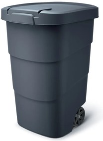 Prosperplast Wheeler 95 l szemetes – antracit színű, fekete fedéllel