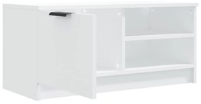 2 db fehér szerelt fa TV-szekrény 80 x 35 x 36,5 cm