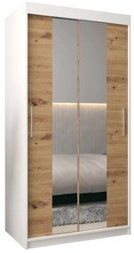 Ruhásszekrény 100 cm Toki 1 (matt fekete + artisan tölgy). 1064875