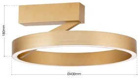 Orion - LED mennyezeti lámpa KOLK LED/40W/230V 2700/3000/4000K Ø 40 cm arany