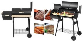 2in1 faszenes BBQ grill és smoker