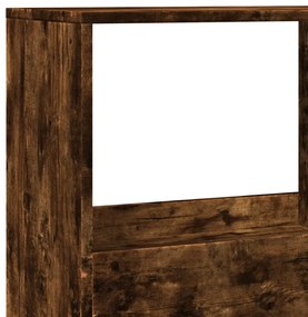 füstös tölgy színű szerelt fa térelválasztó 100 x 33 x 155,5 cm
