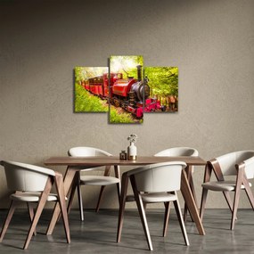 Egy gőzvonat képe (90x60 cm)