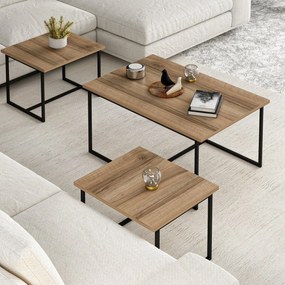 Levada Walnut kisasztal szett, 3 db