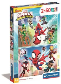 Pókember Spidey 2x60 db-os puzzle Clementoni