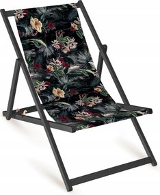 Kerti Napozóágy Fullprint Nyomtatással Fából Készült Összecsukható Strand Napozóágy