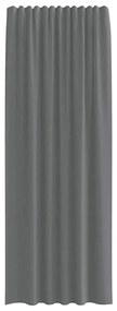 2 db sötétszürke fátyolfüggönyök hurokkal 140x260 cm