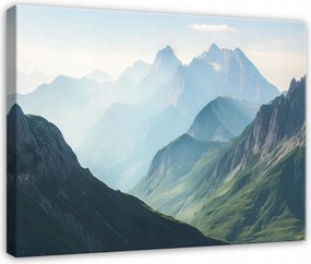 Vászonkép Természet Hegyek Tájkép Nappali Hálószoba Konyha Vászonkép 100x70