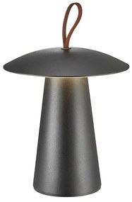 NORDLUX Ara To Go kültéri asztali lámpa, fekete, 3000K melegfehér, beépített LED, 2W, 190 lm, 19.7cm átmérő, 2118245003