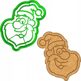 Karácsonyi Forma Mézeskalács lyukasztó Karácsony Mikulás 8cm