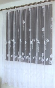 Mg Függöny jacquard 618/82 Fehér 250cm magas lengyel