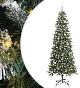Mű karácsonyfa LED -es lámpákkal Zöld 240 cm PVC