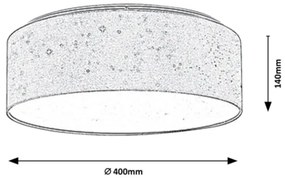 Rabalux - LED mennyezeti lámpatest LED/22W/230V krémszínű