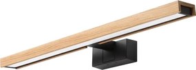 BRILAGI - LED fürdőszobai tükörvilágítás 3 az 1-ben WOODY MIRROR LED/12W/230V IP44 fekete/tölgy