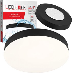 Plafon Led mennyezeti lĂĄmpa 24W 30cm Kerek 3 szĂn lĂĄmpatest Panel fĂŒrdĆszoba