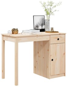 tömör fenyőfa íróasztal 100 x 50 x 75 cm