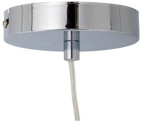 Ezüstszínű függőlámpa üveg búrával ø 20 cm Baele – Bloomingville