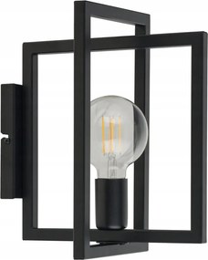 Fali lámpa geometrikus loft dekoratív fekete étkező nappaliba Sigma